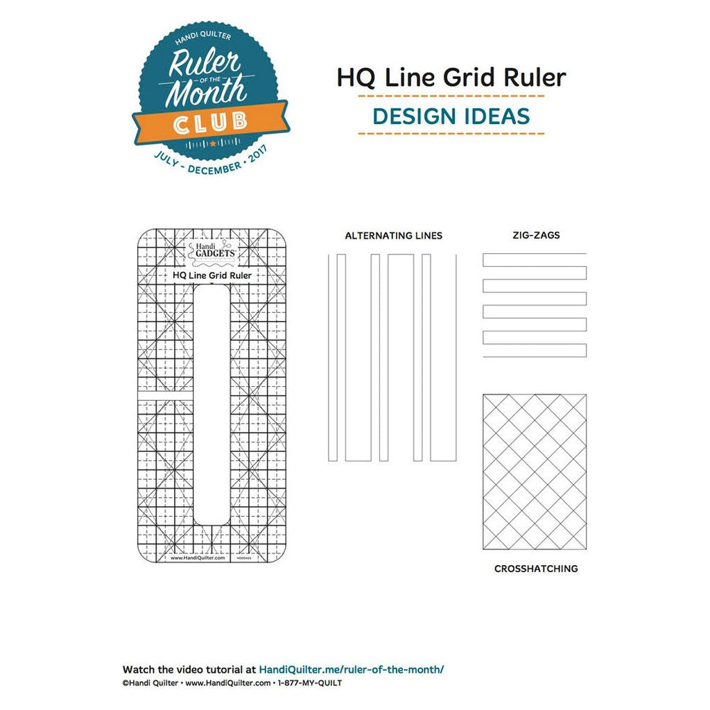 HQ Line Grid Linjal 6 x 1/2