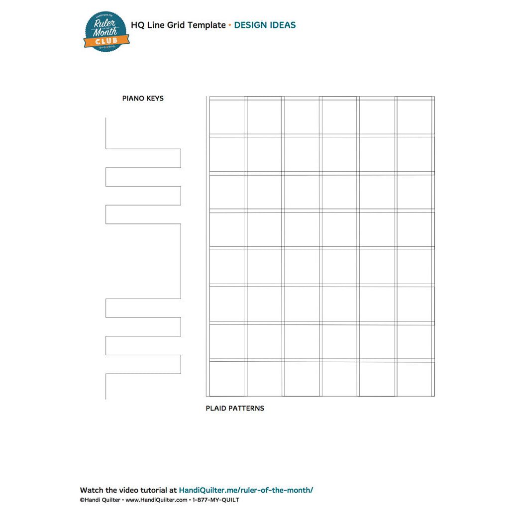 HQ Line Grid Ruler 6 x 1/2