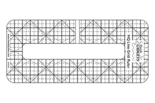 HQ Line Grid Ruler 6 x 1/2