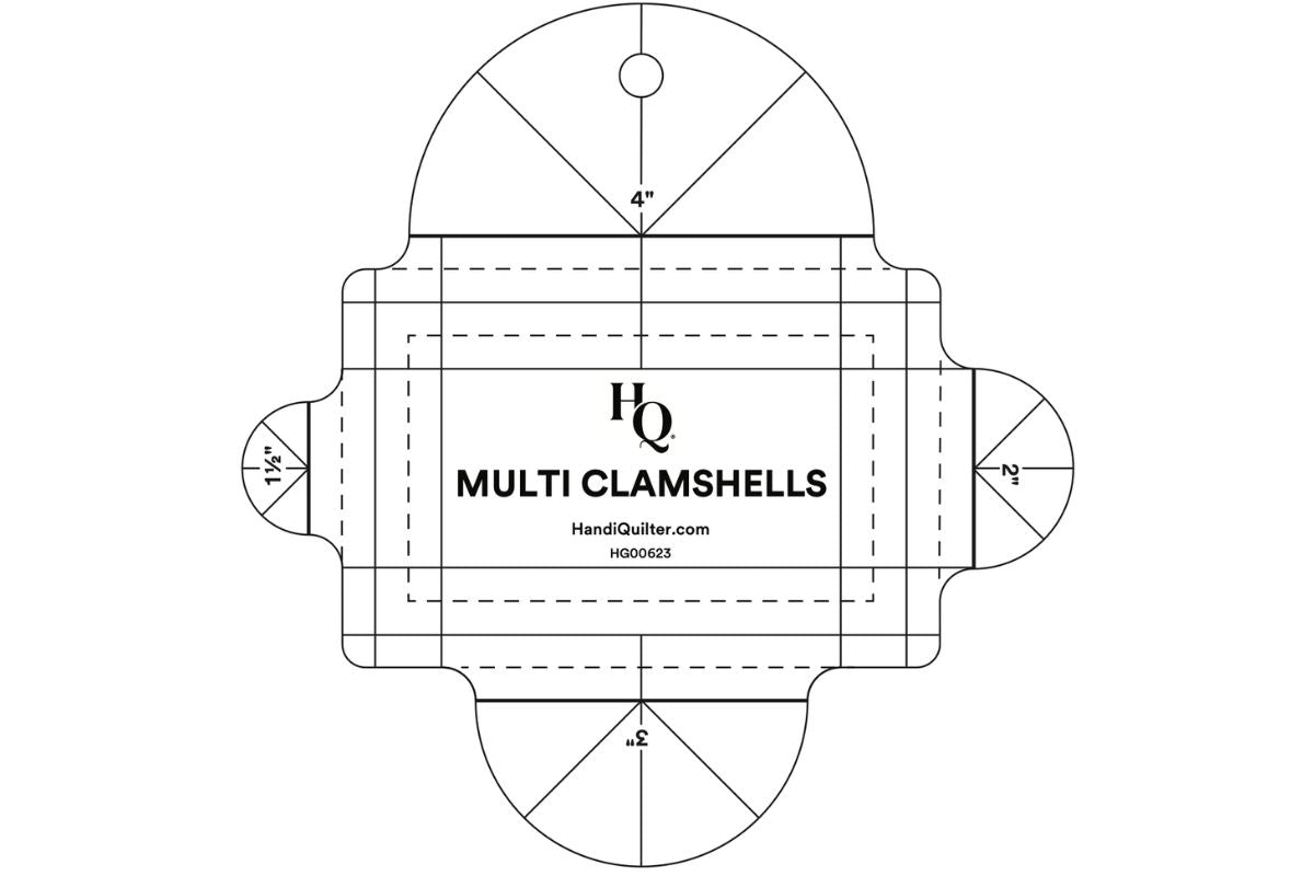 Multi Clamshells Ruler